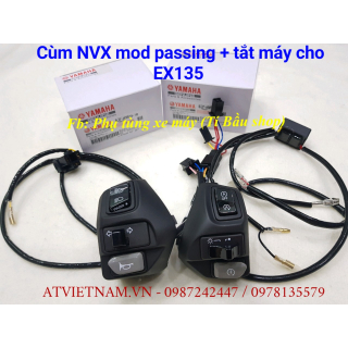 Cặp Cùm NVX Mod Passing + Tắt Máy Cho Exciter 135 ( 1 Cặp trái+Phải)